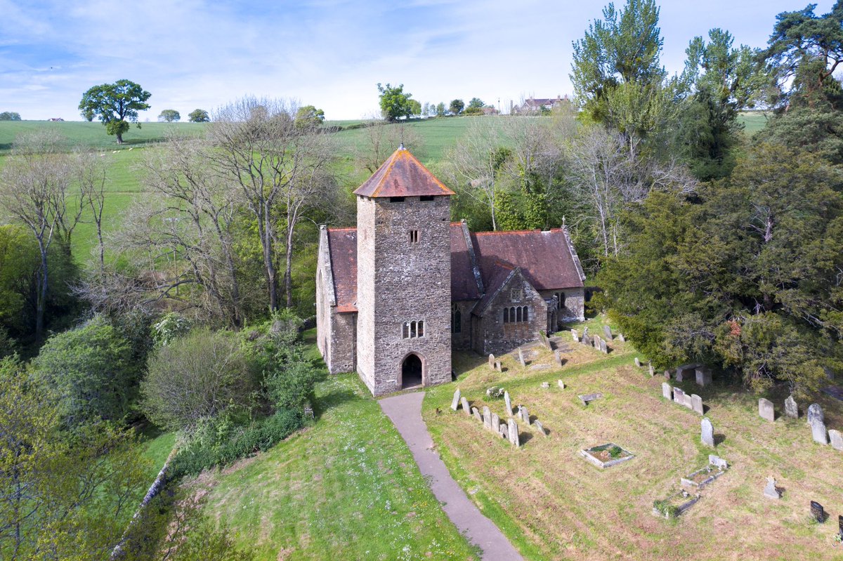 Llangatwg Feibion Afel, in a little valley north-west of Monmouth, is one of Monmouthshire’s most remote churches. As you approach from a lane through fields, you might think you’ve discovered a lost medieval castle.1/4