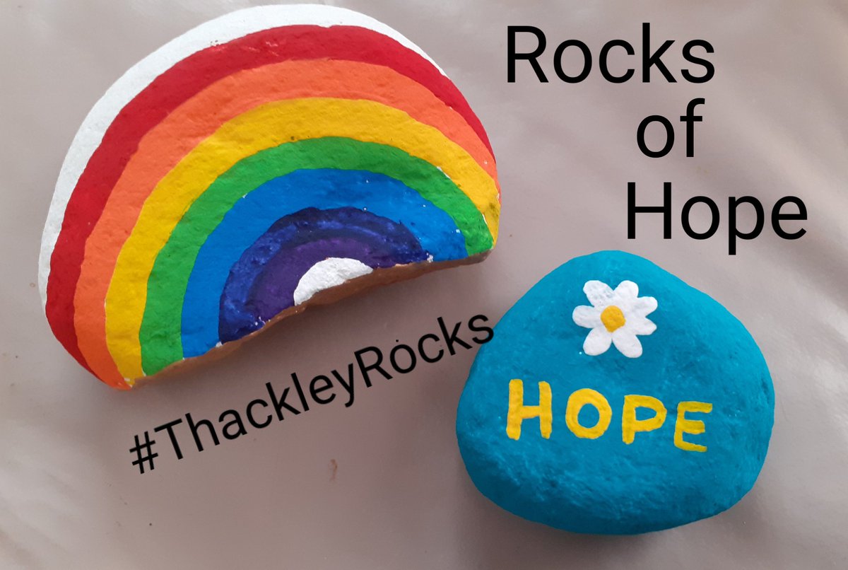 thackleyrocks's tweet photo. This May we are 3.  Help us celebrate by painting, hiding and sharing Rocks of Hope https://t.co/7vb7CFdiom
