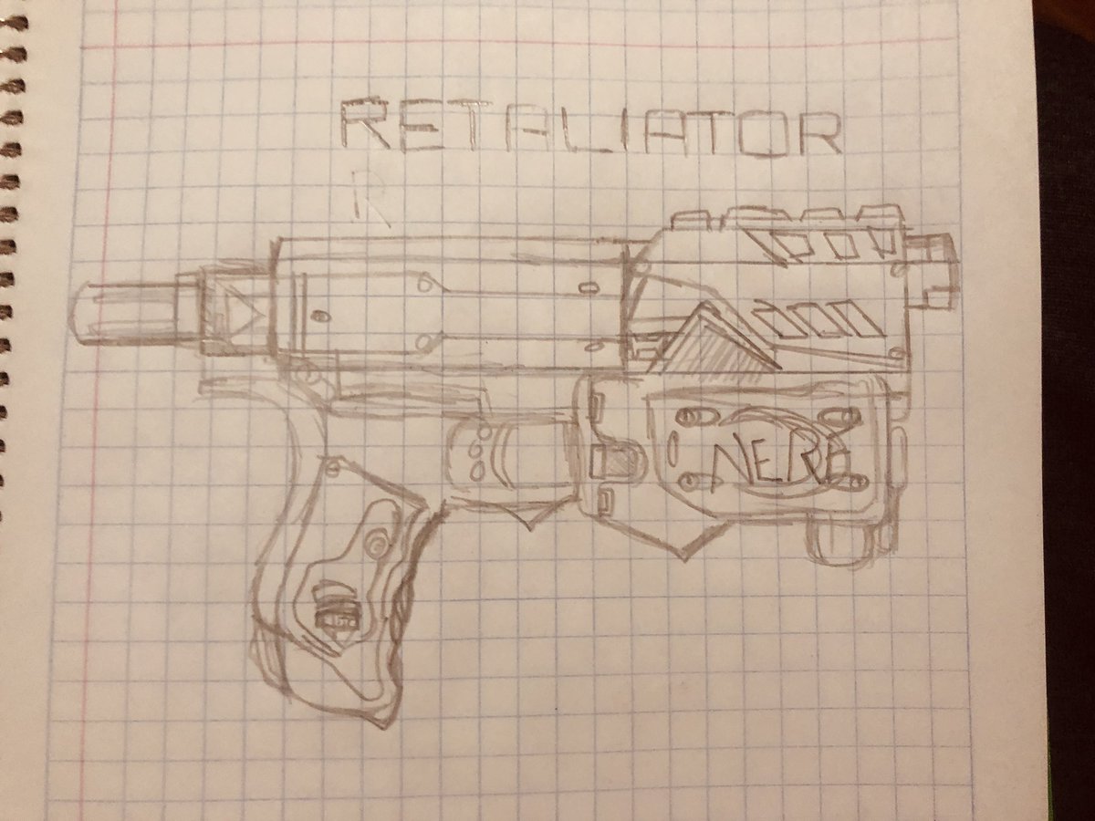 Aisk79's tweet image. Yo i just drew my Retaliator
#Nerf #NERFGun #Retaliator #ArtistOnTwitter