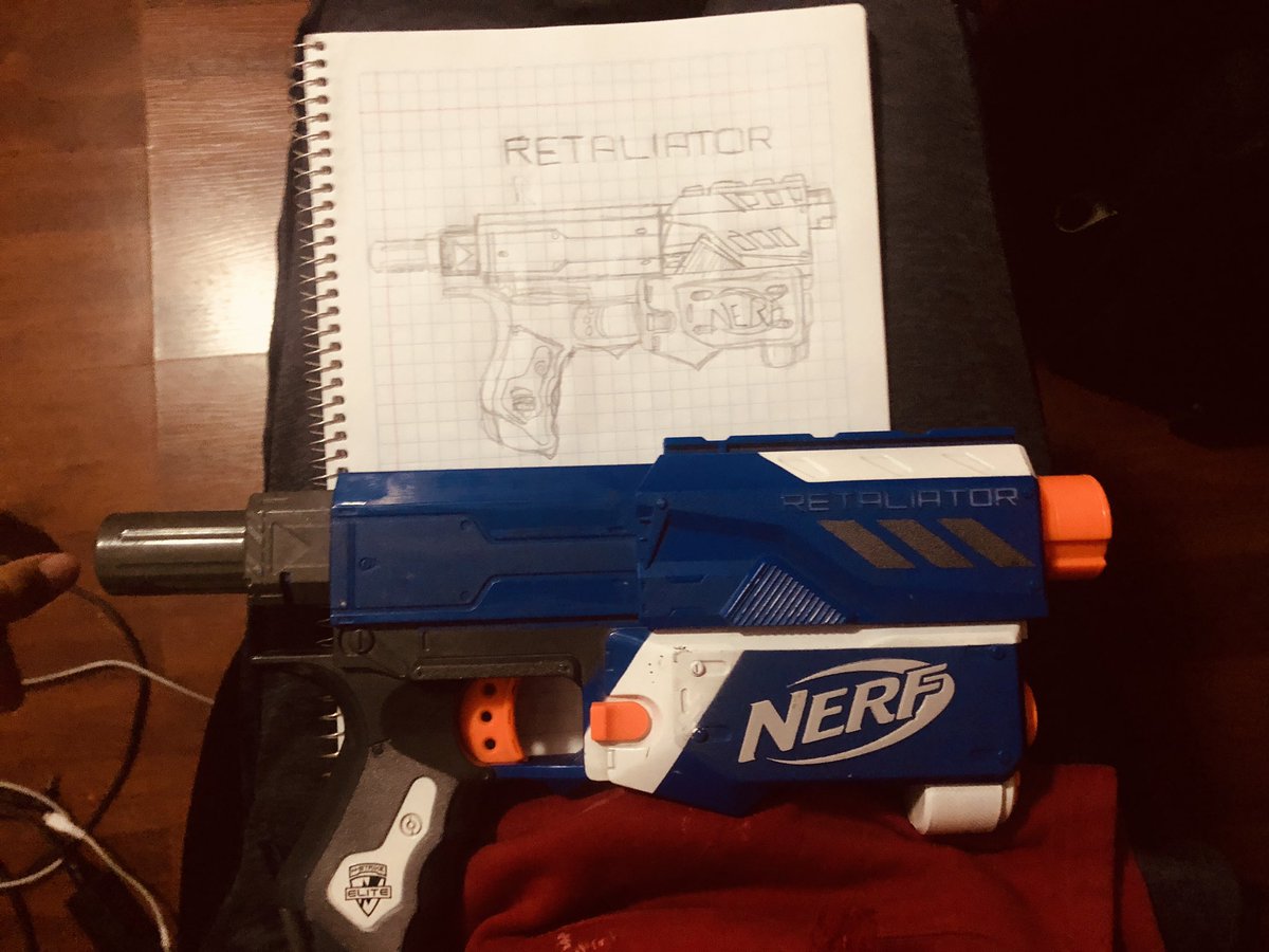 Aisk79's tweet image. Yo i just drew my Retaliator
#Nerf #NERFGun #Retaliator #ArtistOnTwitter