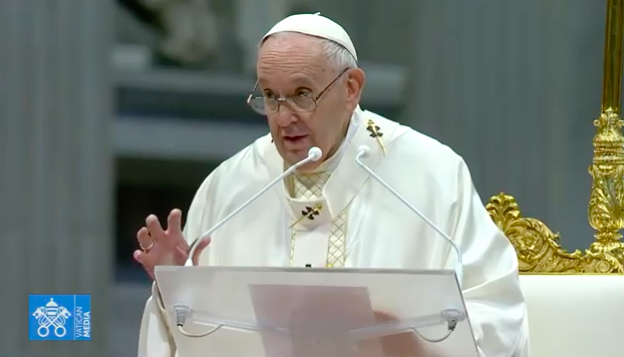 CatholicNewsSvc's tweet photo. "This isn't a career. It's a service," #PopeFrancis tells 9 men about to be ordained priests for the Diocese of Rome. https://t.co/BMAKFasxVq