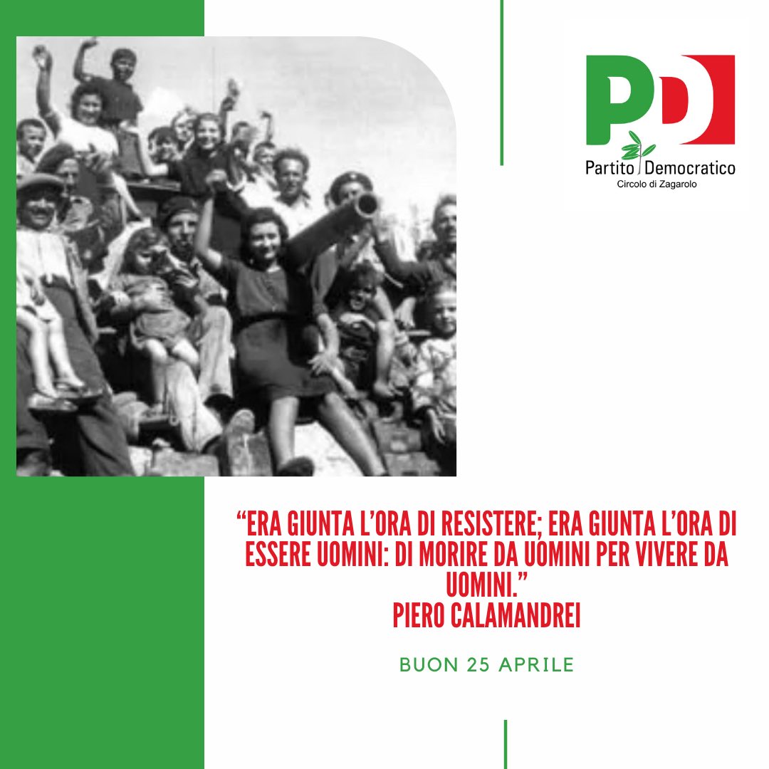 PdZagarolo's tweet photo. 👇🏼Il 25 aprile è importante per ricordare a noi tutti il valore della libertà, della fratellanza, della pace e della solidarietà affinché certi eventi non si ripetano più.

Il circolo di Zagarolo parteciperà all’iniziativa dell’Anpi deponendo un fiore sotto la targa ad A.Fabrini https://t.co/B1nBHDMKm1