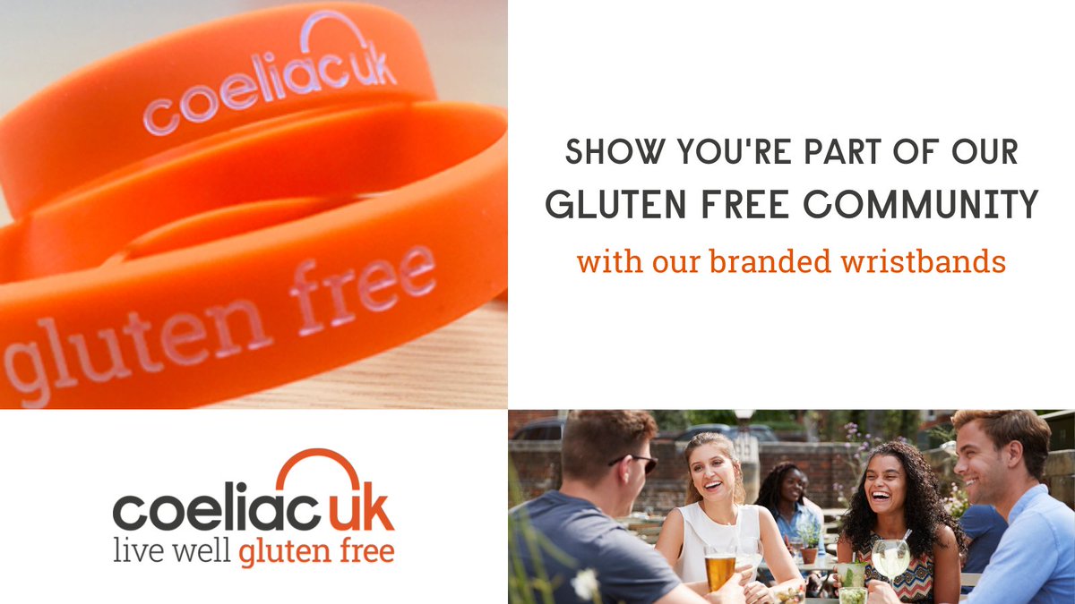 Want to easily identify your dietary requirements when eating out? Check out our wristbands here: bit.ly/32IC62Y

#GlutenFree