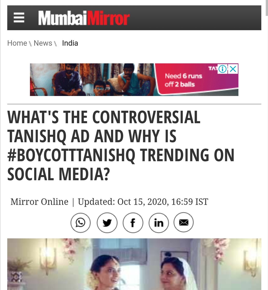 Compeling the movie distributors, ad agencies and producers think before choosing someone.A product owner will only look for brand ambassadors whose image is clean and not dubious.Public uproar against Tanishq gets them to pull down the add and issue a public apology.11/N