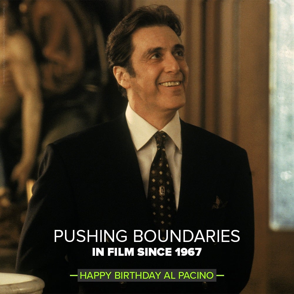 Is that the scent of a legend? 

Happy birthday Al Pacino! 
