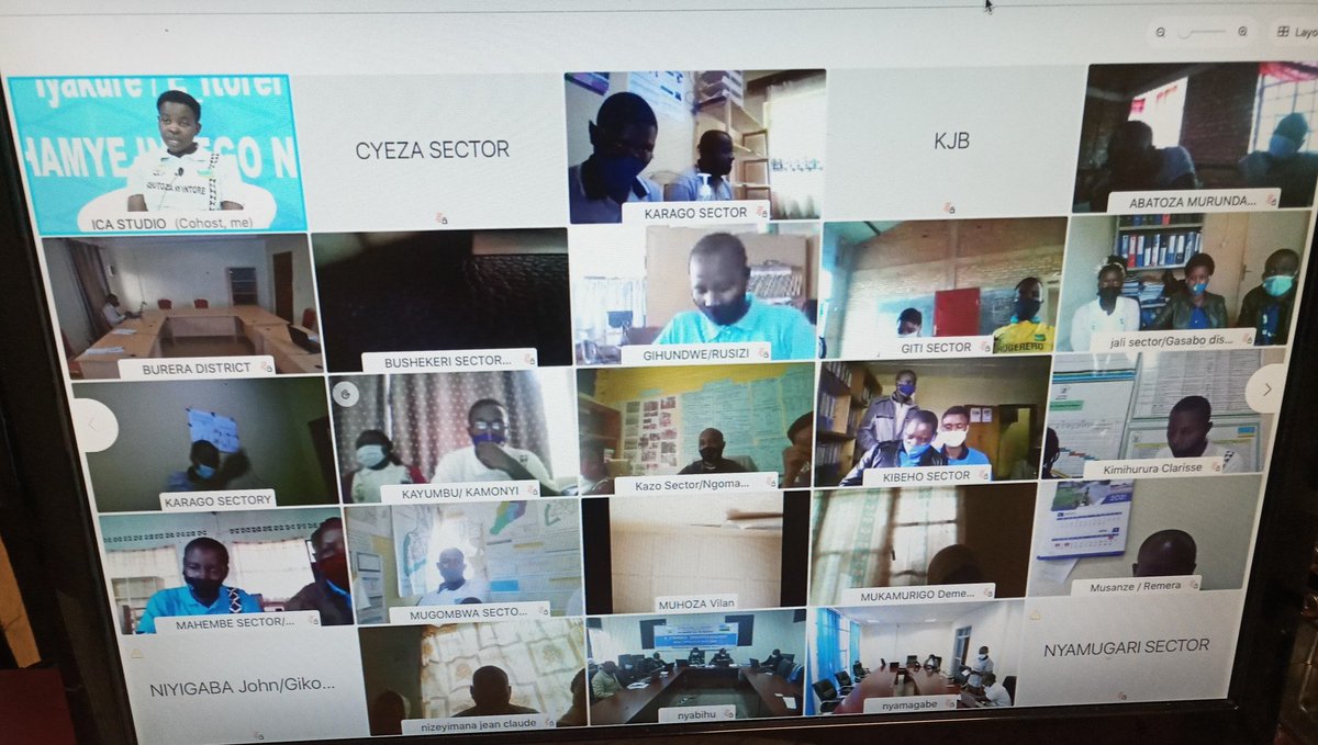 NICrwanda's tweet photo. #Indemyamihigo: Umunsi wa karindwi Intore zazindukiye mu kiganiro n'abayobozi ba @NICrwanda ku ngamba zihari zo guhamya ibikorwa by'Itorero mu nzego zegereye abaturage @DMigambi @TUMURAZA @TwizeyeyezuJ @ekazasomako https://t.co/N9dAqPCwIG