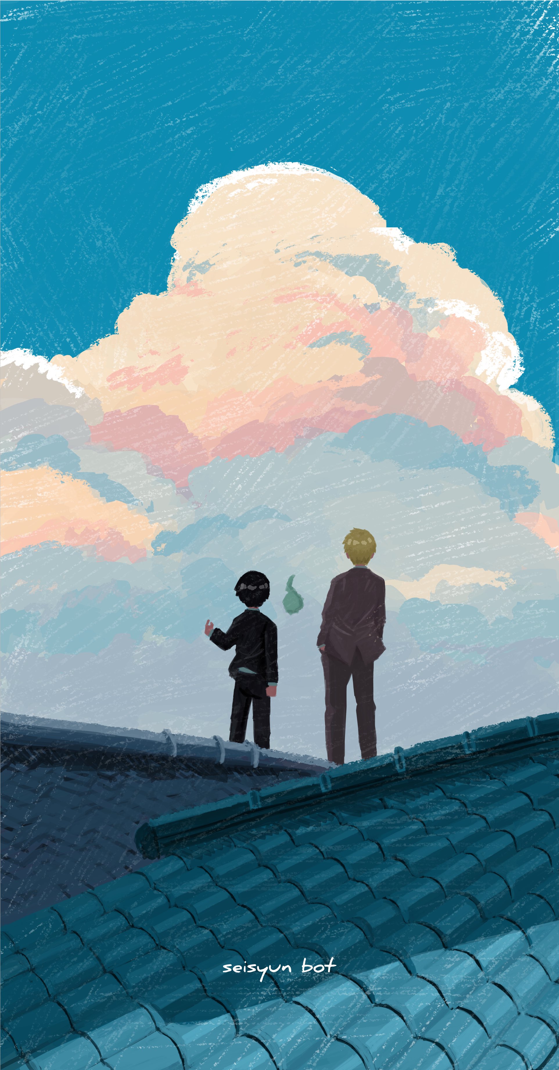 青春bot モブサイコ100描きました Mobpsycho100 T Co Xzjp6gxpge Twitter