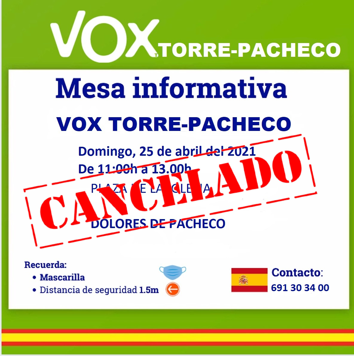 PachecoVox's tweet photo. 🔴Sentimos comunicar la cancelación de la #MesaInformativa por mal tiempo https://t.co/ko8mhMz1Hu