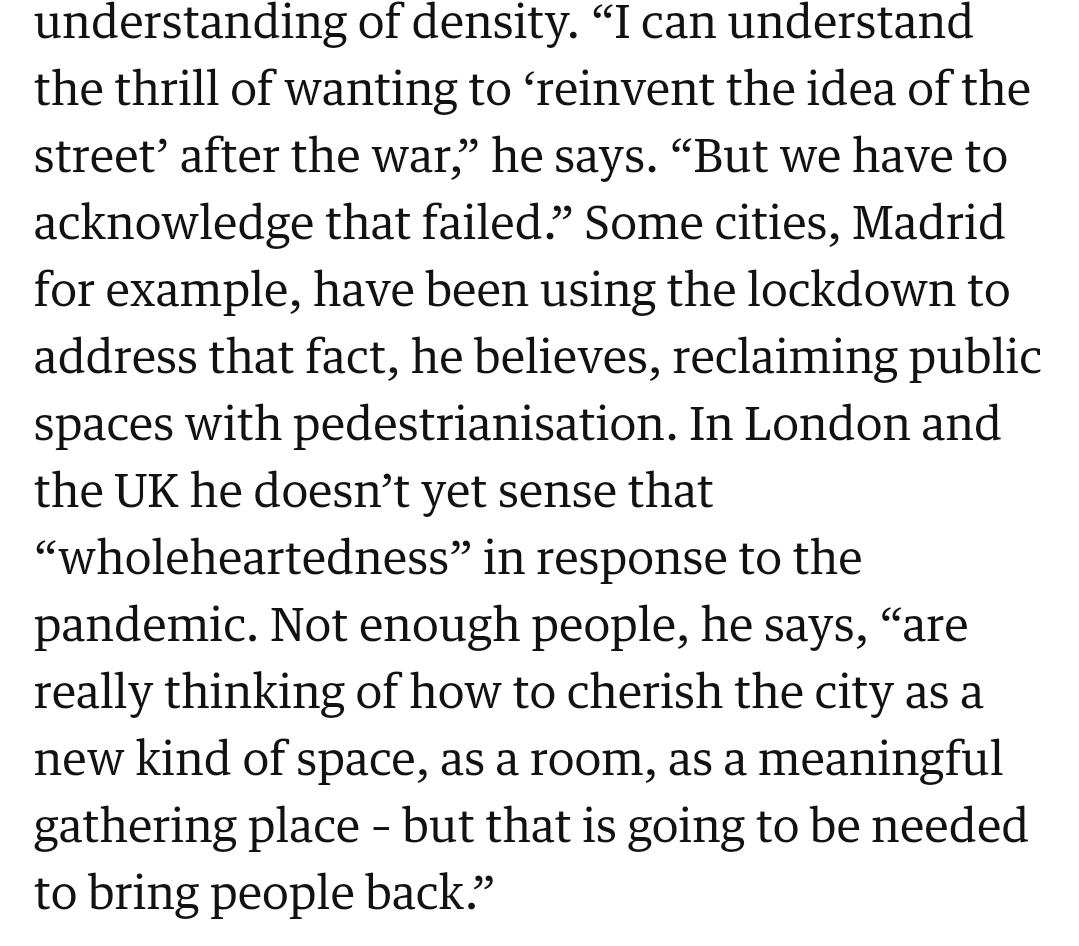 I'll finish here. But bad news for us all if we liked "streets", Heatherwick is going to "reinvent" themRIP The Street.And what an appalling puff piece that offered nothing that's not a cliché in every single Heatherwick puff piece. That new PA is earning their £26k!