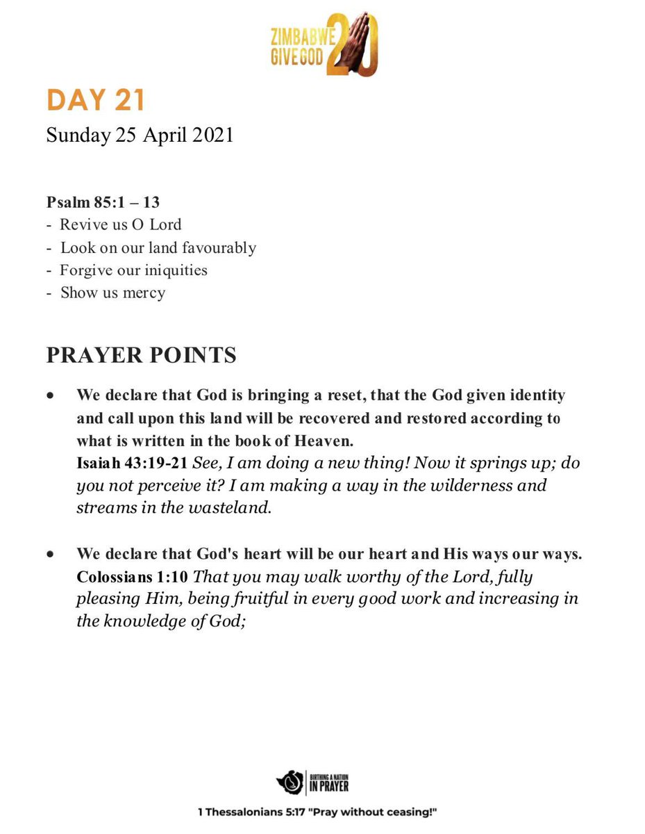 MrsWazara's tweet photo. Day 21 Prayer Points https://t.co/eZo0UQL18U