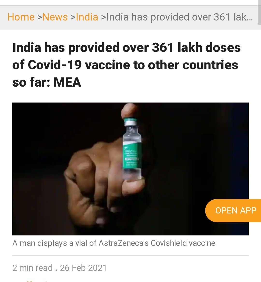 In last one year alone, India has helped more than 90 countries with cash,medicines,Vaccines etc. India even helped USA when they needed life saving HCQ tablets.Such actions by PM Modi is making India a true world leader & the reason why 'left lobby' is rattled. @blsanthosh