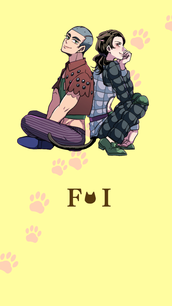 スマホ壁紙風にゃんにゃんホイ 月見酒のイラスト