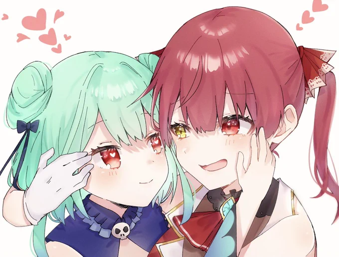 デレッデレなマリるし💞
 #マリンのお宝  #絵クロマンサー  #マリるし 