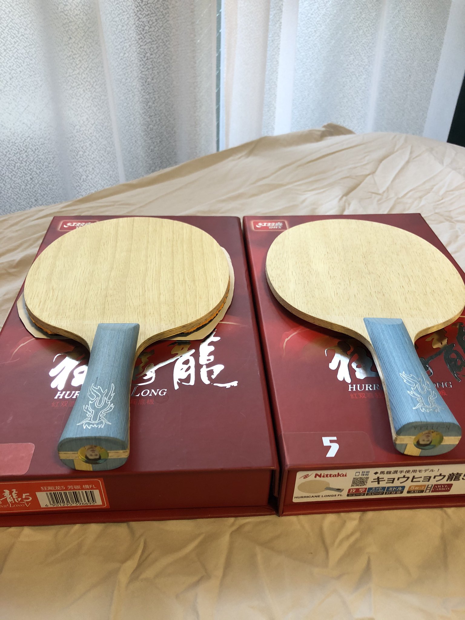 狂颷龍5 黒壇 キョウヒョウ龍5 黒檀 ☆卓球ラケット☆紅