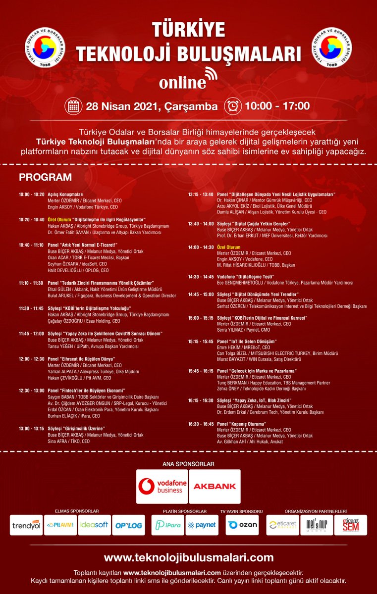 merterozdemir's tweet photo. #teknolojibulusmalari programı yayınlandı. https://t.co/3nQLWvkfb0 adresinden kayıt yaptırarak bu etkinliğe ücretsiz olarak katılabilirsiniz. https://t.co/fG6FE2xiY8