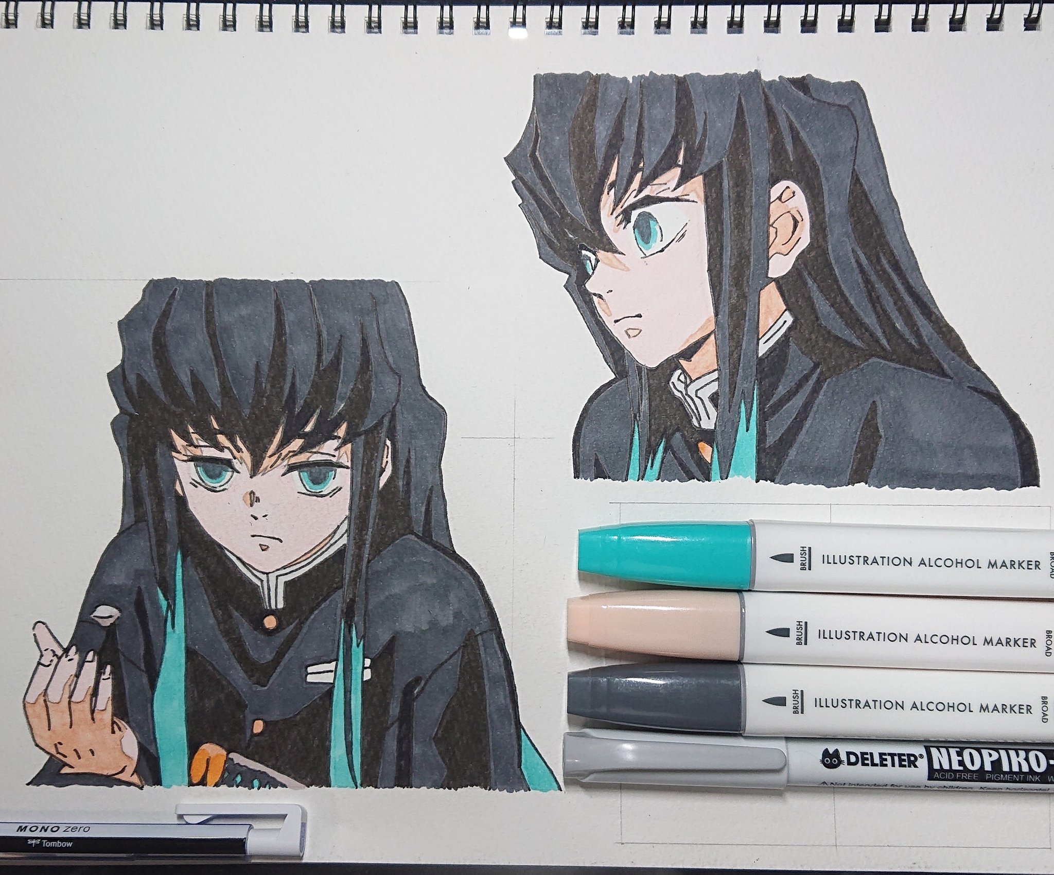Heartripple 鬼滅の刃 時透無一郎 パート2 下の娘に頼まれて書きました 二つ目色塗り完了 100均seriaのマーカーペンです 鬼滅の刃 鬼滅の刃イラスト 鬼滅の刃好きと繋がりたい きめつのやいば きめつのやいばイラスト 時透無一郎 時透無一郎
