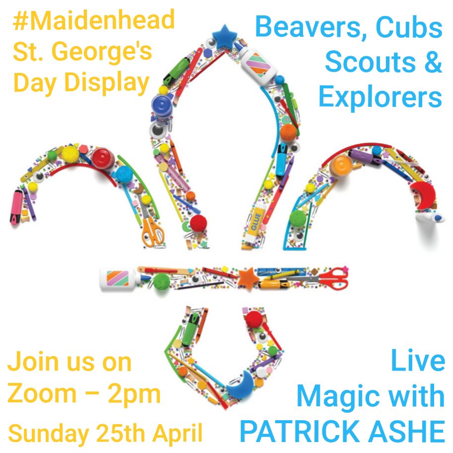 Maidenhead Scouts - join us at 2pm today! Ask your leaders for the Zoom link