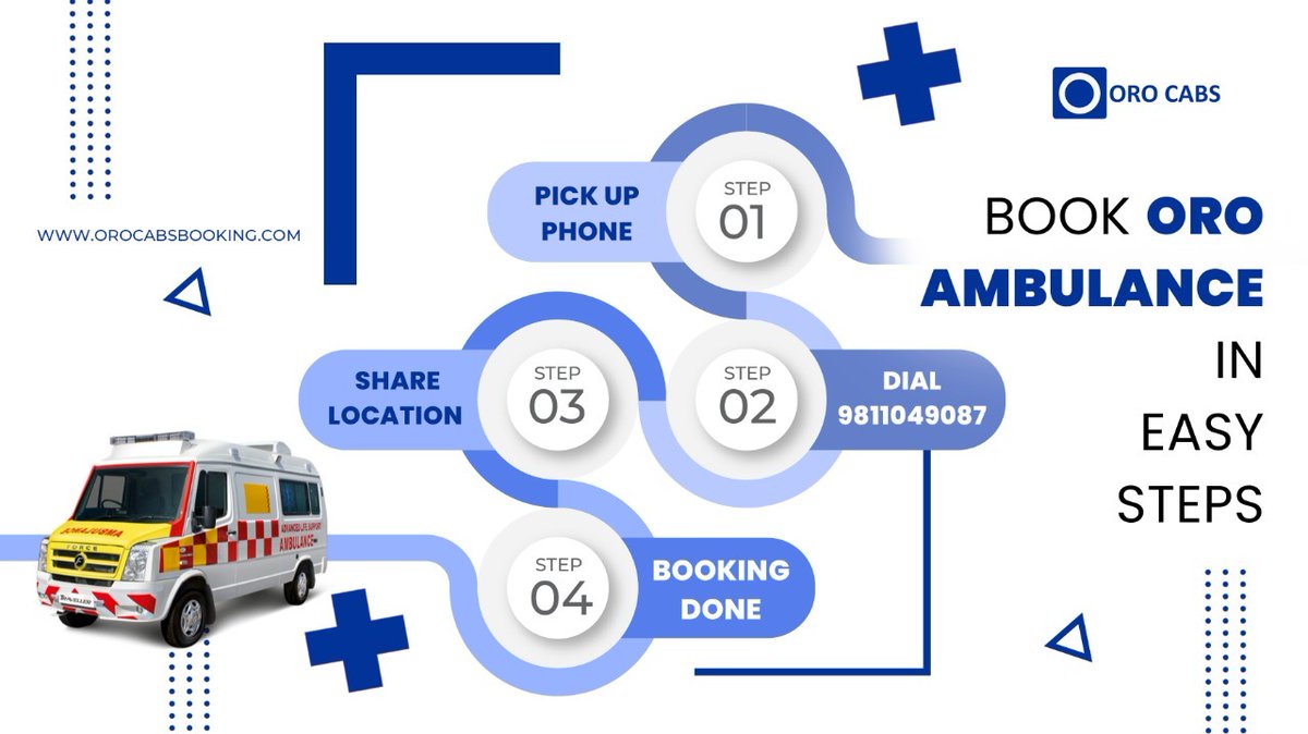 Oro_Cabs's tweet photo. Book ORO Ambulance in simple steps. Just call on +91-9811049087

#oroambulance #orocabs #orohaina #COVID19 #Covid19India #ambulance #ambulanceservice #startup #india #delhincronly https://t.co/whXzm1nLyR