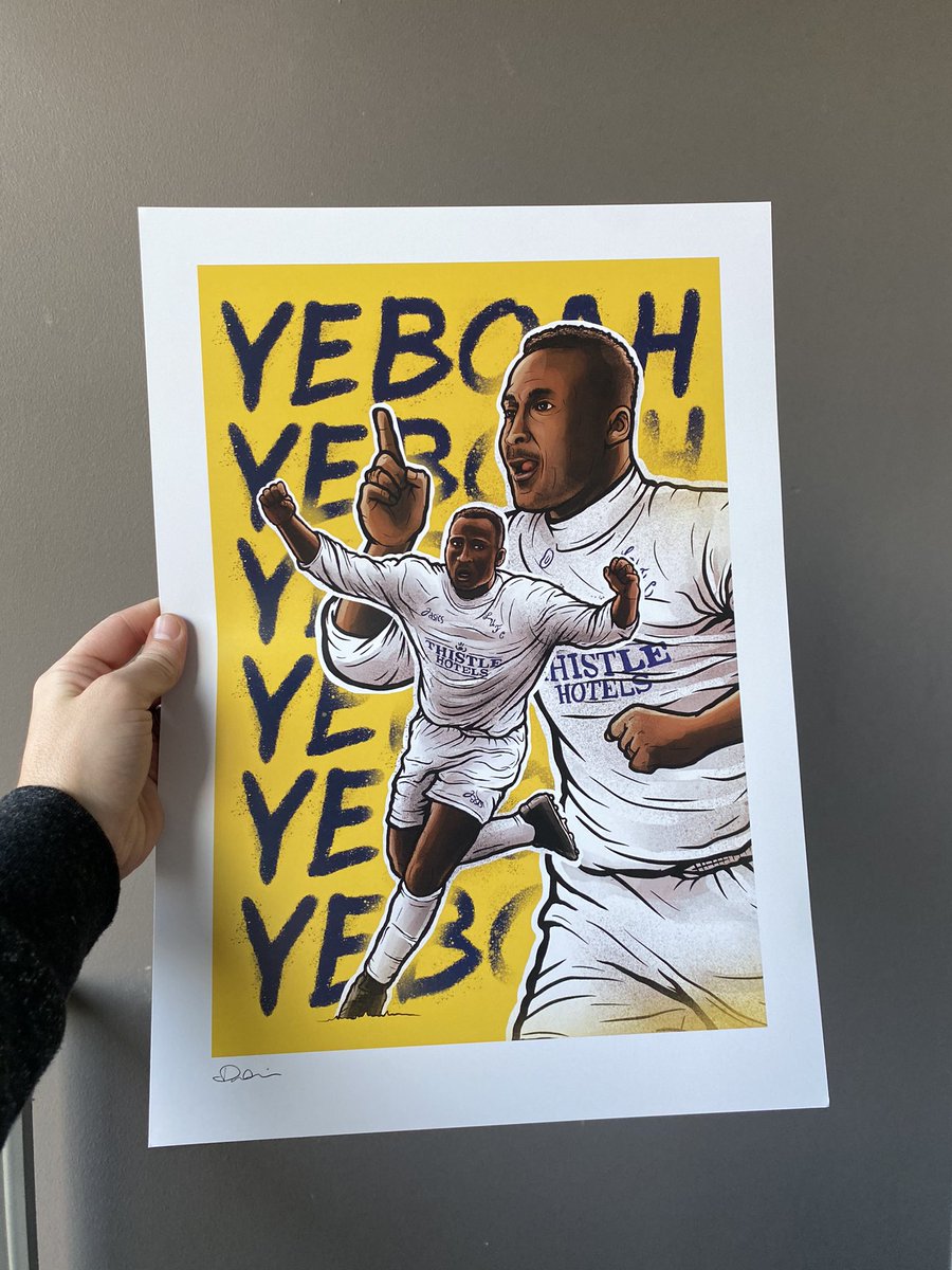 The generosity doesn’t end. I’ve a few Leeds and MUFC prints left and I’m gonna give them to a good home... To win one all you have to do is follow <a href="/damiendraws/">Damien Quinn 🎨☘️</a> - retweet this - and tag 2 mates. Simples. Winners announced Tuesday 💪🏼