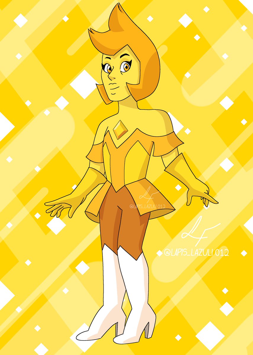 LuisLazuli's tweet photo. 🟨⚡Yellow Diamond New style!!!⚡🟨
(With 2 different colors variation!)

Will be making 🟦blue and ⬜white diamond soon 👀
.
#StevenUniverse #yellowdiamond #fanart #digitalart #stevenuniversefuture https://t.co/4sQaRg3RUa