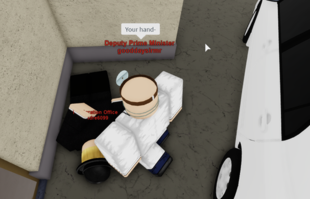 An unfortunate accident inside the police headquarters happened today. Luckily the victim got quickly attended by local medics. He will suffer of a life-time problem in his hand due to a wall completely squashing it.
