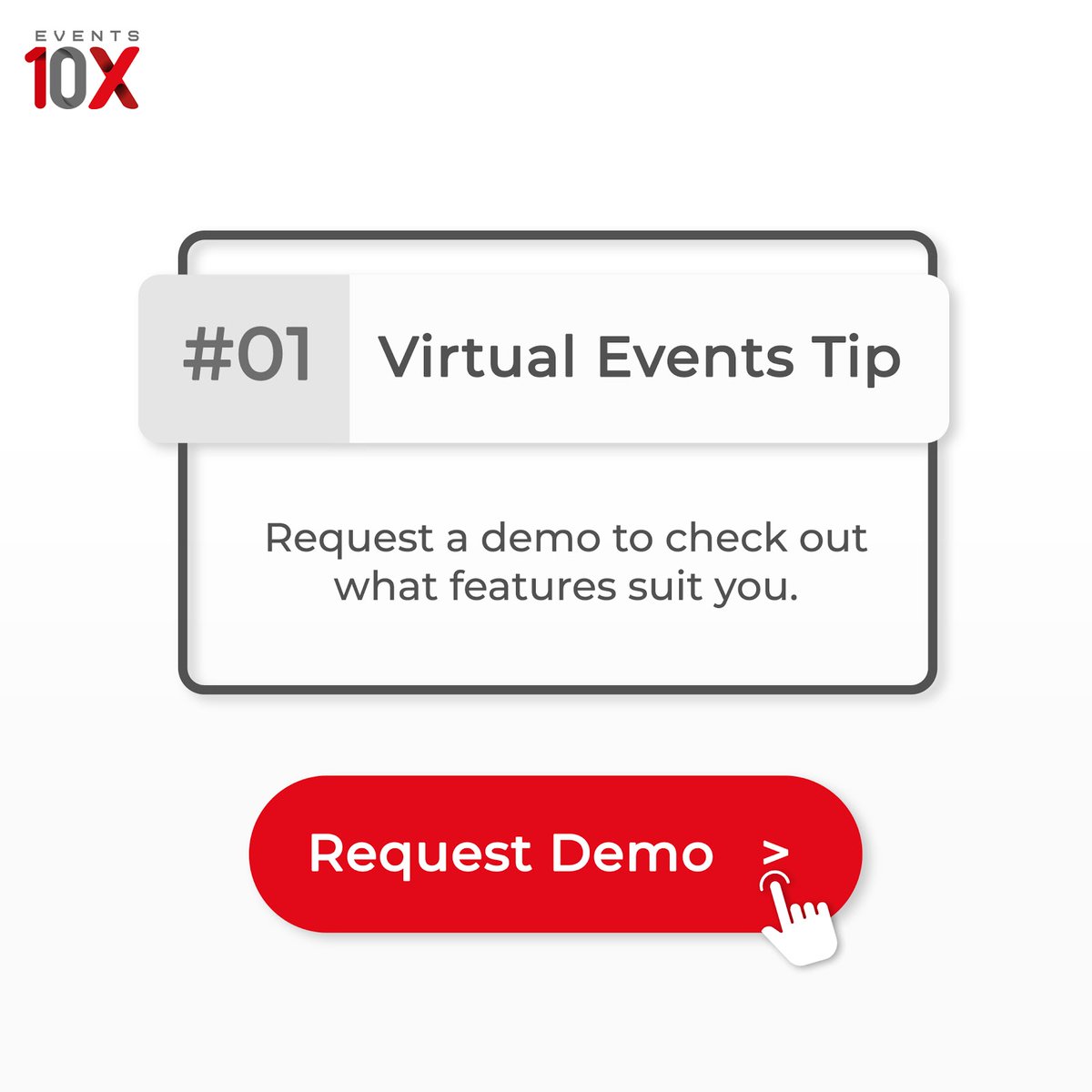 events10x's tweet photo. Check out what features suit you!
It is important to request a demo and learn about advanced event features such as multilingual interfaces, chat options and registration processes amongst others. This will allow for better engagement and a better experience.
#virtualeventstips https://t.co/kCIGsQYWFP