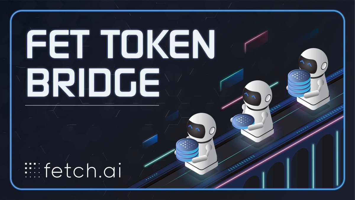 Fetch_ai's tweet image. In case you missed this announcement earlier in the week - we have opened native $FET -&amp;gt; $ETH arm of the bridge on #Mainnet2!

You can now move $FET ERC20 tokens to mainnet 2 and get native tokens, and move native tokens to ERC20.

Link 👉 token-bridge.fetch.ai