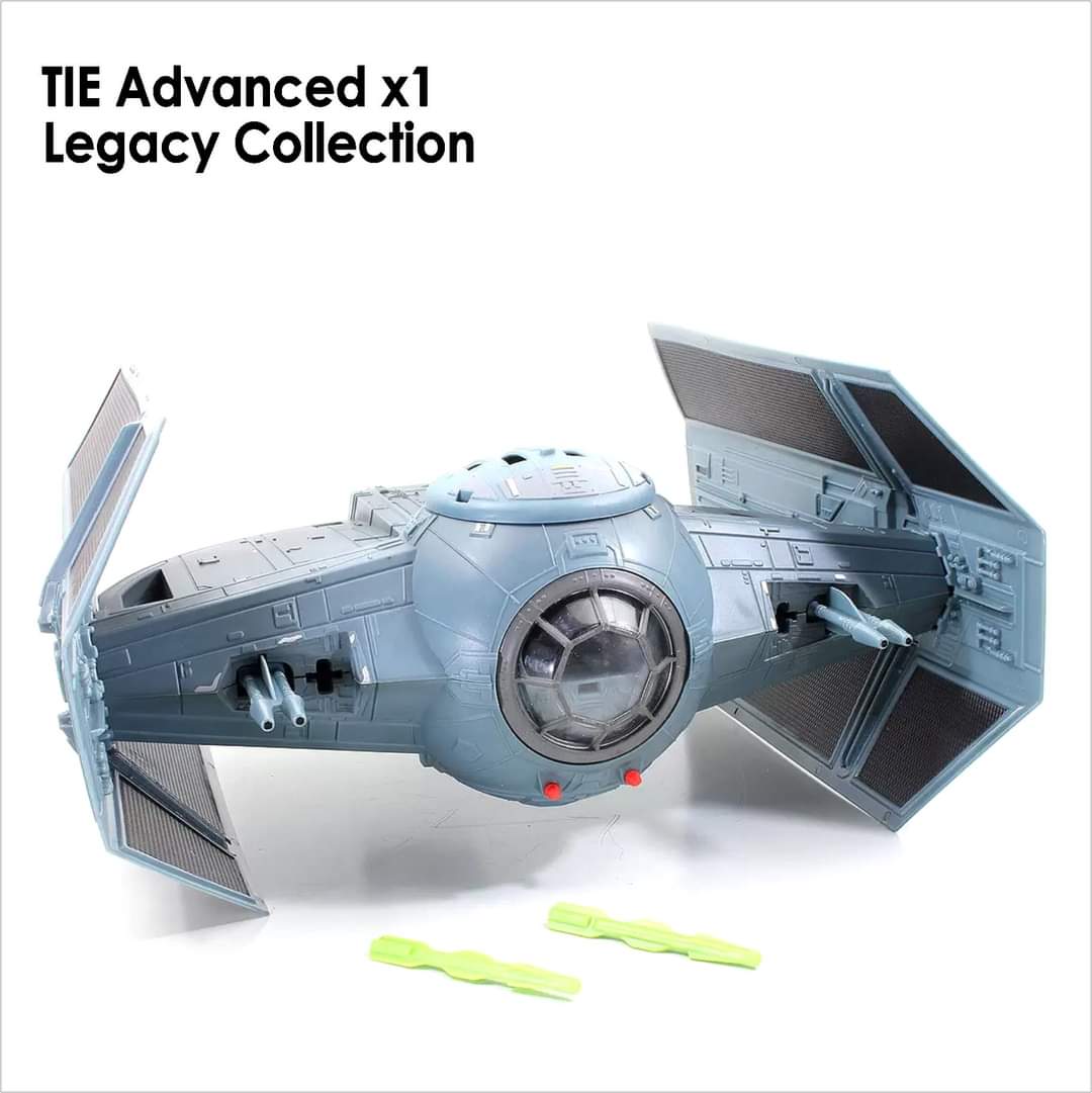 ToysJedi's tweet photo. #ActionFigureOfTheDay #TIEAdvancedx1 from #LegacyCollection line. Definitely looking a little tired now, this 1997 sculpt has aged out. Hasbro have created fantastic TIE fighters & an all new version of Vaders must be next, hopefully in a Vintage Collection box. #DefinitiveForNow https://t.co/qVKefujbcc