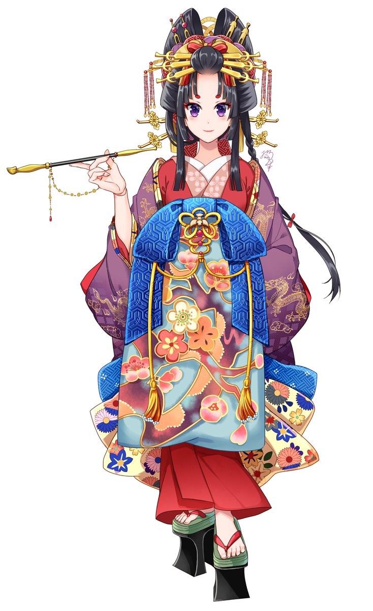 架空の花魁Vtuber立ち絵完成～！！