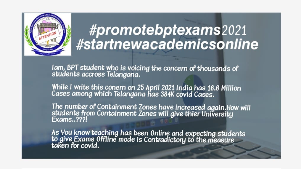 FatimaB04723339's tweet photo. Sir please take time to look at the various concerns with regard to keeping university Exams for BPT 1,2,3 years Referred and Regular Students amid.

 #promotebptexams2021  by considering our families who are currently positive and unwell and the situation is really grim. https://t.co/DIb5nWEDCd