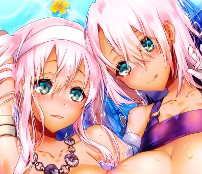 明日4/26発売のCOMIC Reboot VOL.24にえっちなカラーイラスト描かせていただきました!連載中の褐色娘2人のイラストですー!よろしくお願いします!#co_reboot 