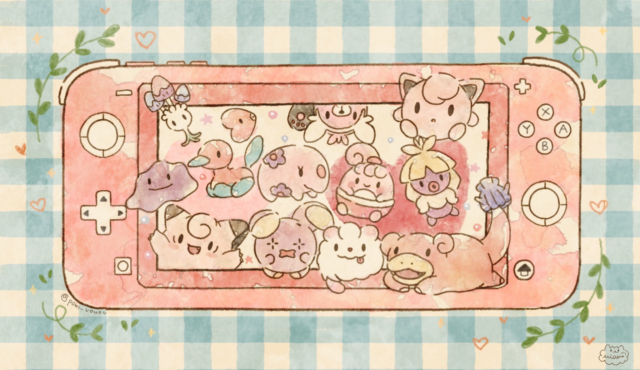Mion Lineスタンプ発売中 Switchから飛び出すラブリーポケモン Lovely Pokemon Popping Out From Switch Designed By Maaco414 ゆるふわポケモン T Co Welt3j3fzj Twitter