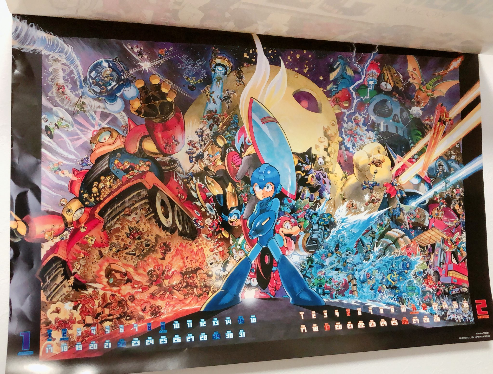 ウラサワ カナ カプコンヒーローズカレンダー 12 表紙の遊び心溢れる西村キヌさんのイラストもステキだし 村田雄介 先生のロックマンは凄過ぎて永遠に見てられる そしてこのイケおじ大集合イラストは たみお さんなんだよ 0425掃除まとめ