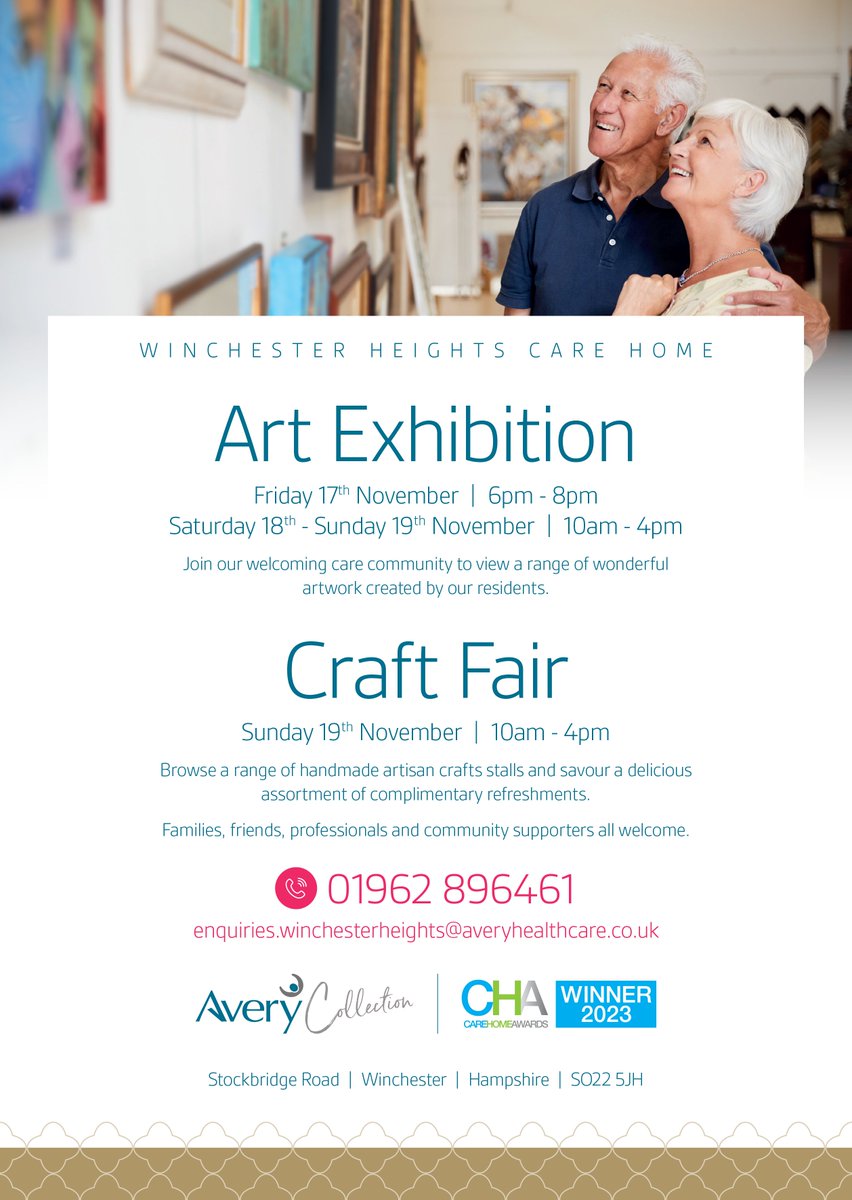 CFWinchester's tweet photo. Winchester Heights Care Home Art Exhibition! https://t.co/vPxgSUeKrt