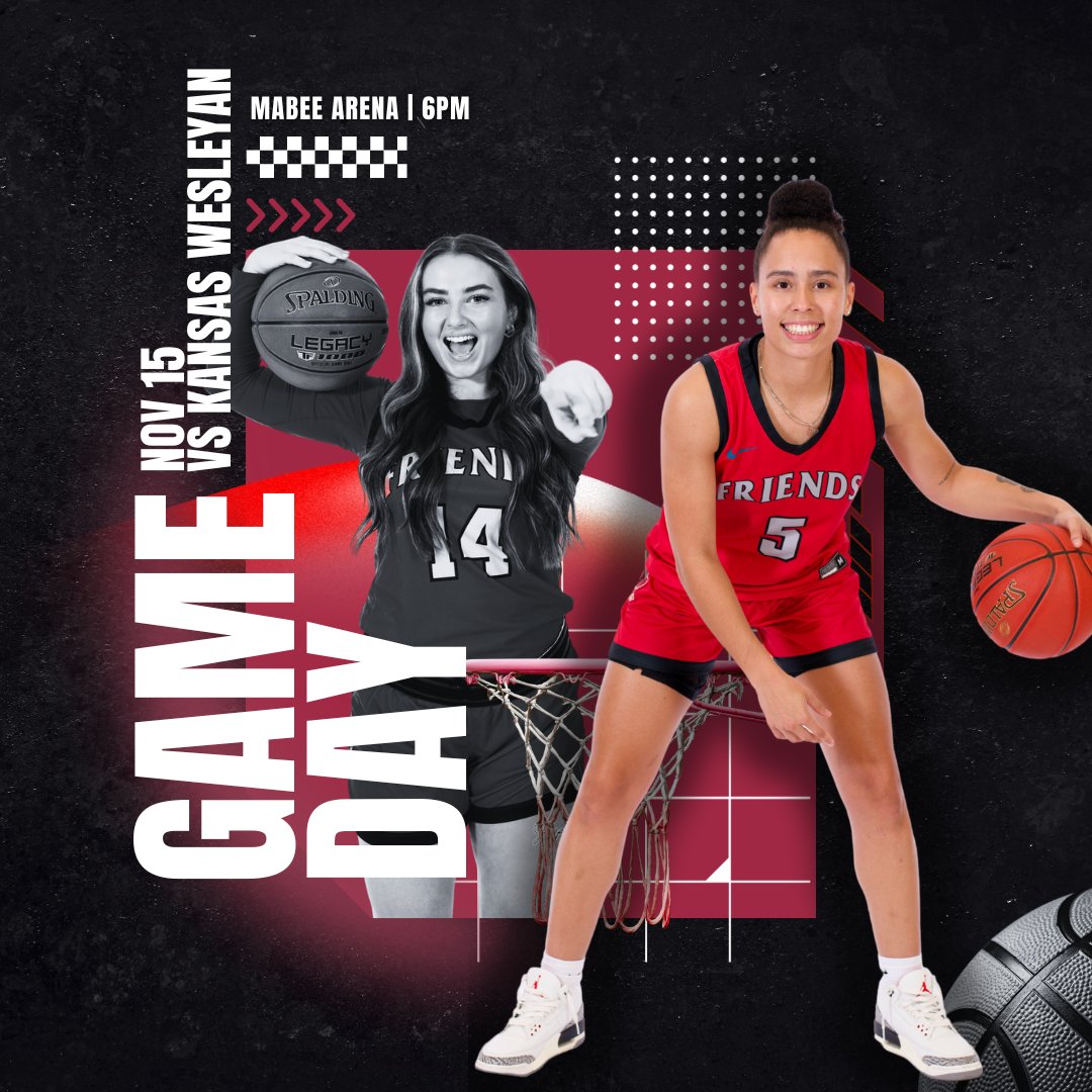 WOMEN’S BASKETBALL GAMEDAY!!🏀🏀🏀
‼️KCAC OPENER‼️
@friendswbb20 vs. Kansas Wesleyan Coyotes
⏰6:00PM
📍Mabee Arena | Salina, Kan.
📊 tinyurl.com/hywnufvn
📺 kcacnetwork.com
Talons up!
#friendsfalcons #talonsup #winfalcons #honorGod