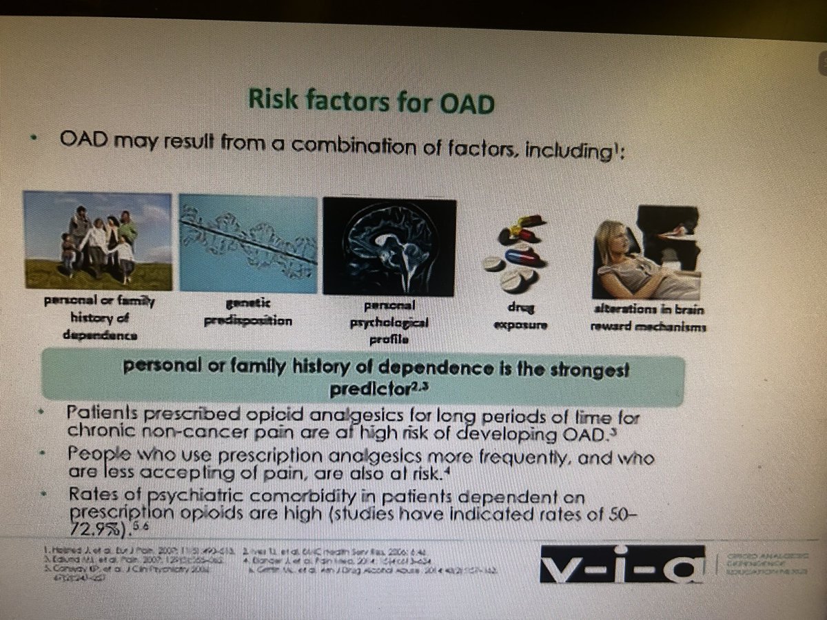 LizLizm46's tweet image. Dr Yasir Abbasi enlightens us on prescribing in addiction #pwid #pwmd The acute pain experience in our patients who use drugs recreationally
#opioiddependance #PiPs23 @RNPainNet #OST- opioid substitute treatment