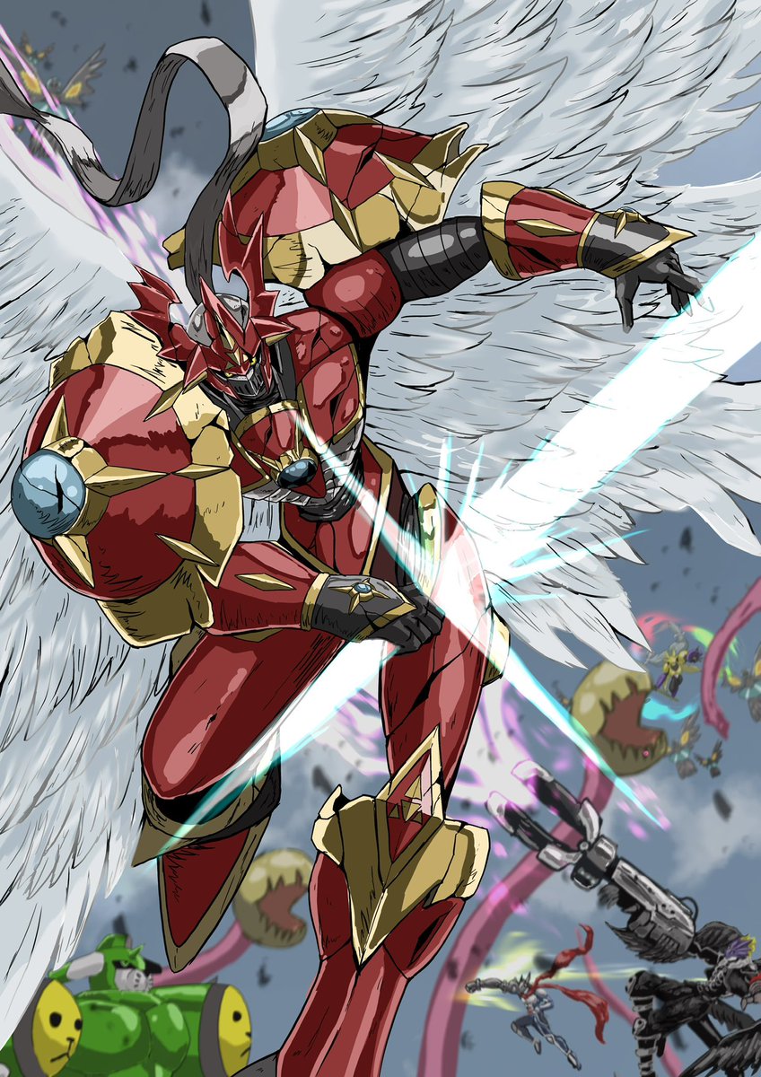 Gallantmon Crimson Mode - Digimon Tamers - HD Wallpaper by BADLUCK