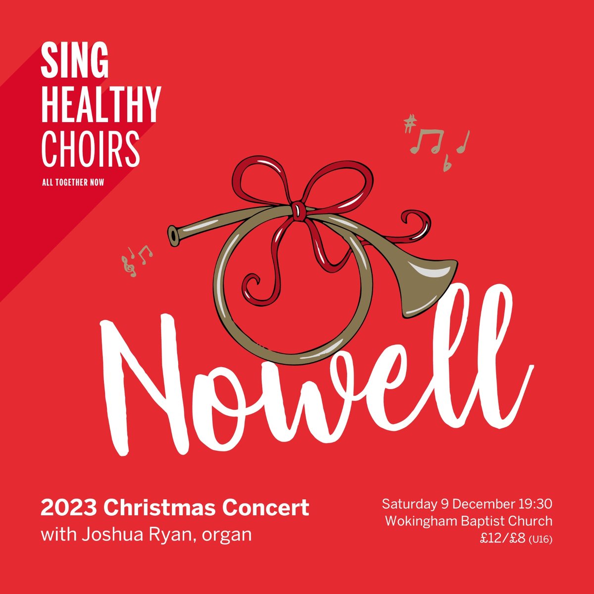 Sing Healthy Choirs (@singhealthy) on Twitter photo Join us for our 2023 Christmas Concert!
Saturday December 9th, 7.30pm
at Wokingham Baptist Church
Tickets at: singhealthy.co.uk/tickets
Raising money for <a href="/scacharity/">SCASCharity</a> Join us for our 2023 Christmas Concert!
Saturday December 9th, 7.30pm
at Wokingham Baptist Church
Tickets at: singhealthy.co.uk/tickets
Raising money for <a href="/scacharity/">SCASCharity</a>