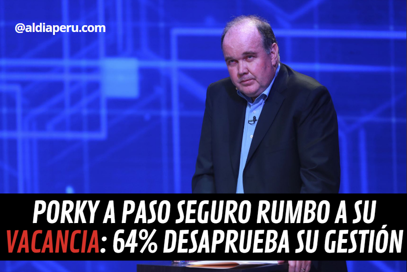 aldiaperupe's tweet photo. #ENCUESTA: Todo indica que esta vez ni Beto Ortíz podrá salvar al alcalde de Lima porky Rafael López Aliaga de su vacancia. Según la reciente encuesta de #Ipsos, el 64% de limeños desaprueba su gestión municipal.

#TAG: San Juan de Lurigancho https://t.co/9FhgjVTBf6