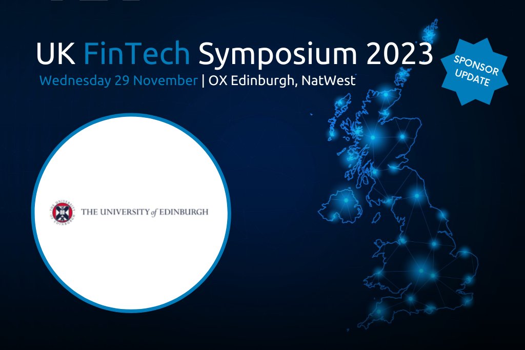 Futurescot_News's tweet photo. We're pleased to announce that @EdinburghUni will be at The UK FinTech Symposium on 29 November at OX Edinburgh, NatWest Gogarburn.

Register your attendance now and make sure to visit their stand on the day to talk to their team ➡️ https://t.co/weak7vouje

#FSFinTech https://t.co/KzAU4OBdQ2