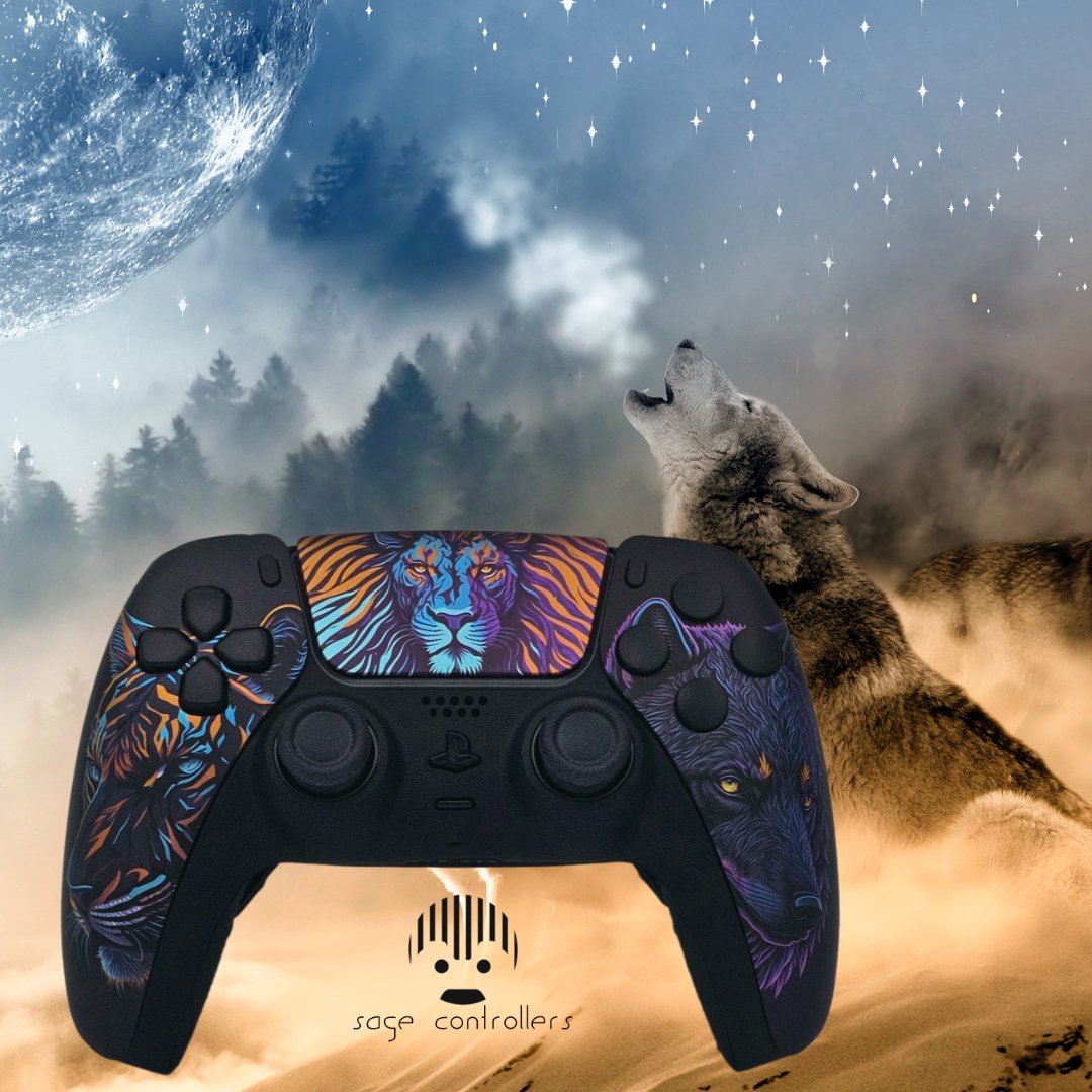 👾Precision meets power with the 'Apex Predators' DualSense controller – featuring back paddles, Tactical triggers - Bumpers, and a sage back-grip designed for unbeatable gaming performance.
 #sagecontrollers #customcontroller #gamingcommunity  #limitededition #gamewithprecision