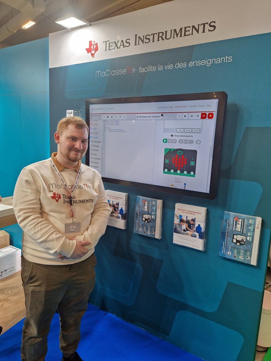 MaClasseTI.fr, c'est 4 services gratuits dont un éditeur #Python. Créée en collaboration avec <a href="/Vittascience/">Vittascience</a>, la plateforme enrichit l'écosystème autour des calculatrices TI-83 Premium CE ed. Python et TI-82 Advanced ed. Python. Merci Maxence pour la photo !