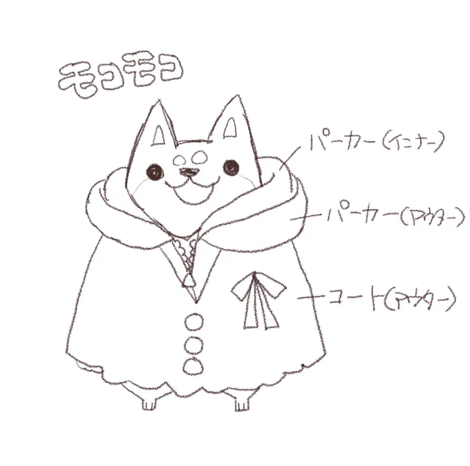 昨日から冬毛なんですがダブルコートどこの騒ぎじゃ無いんですよ モコモコです