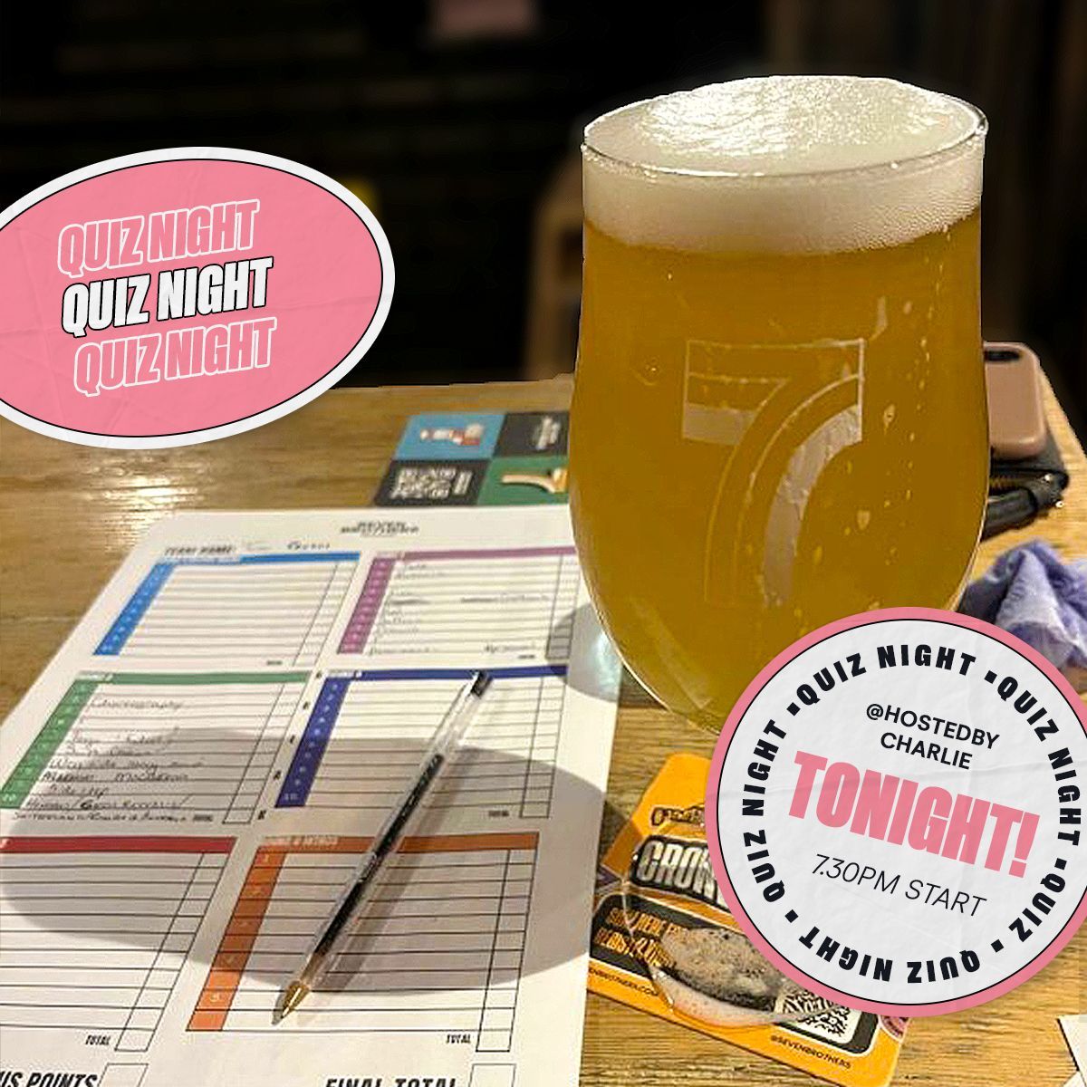 Get those cogs turning in tonight's Quiz Night at our Middlewood Locks Beerhouse ! ⚙️ We'll be kicking off the quizzing at 7.30pm and we'll be open from 4 so make sure to pop down early to save your seats and tuck into some delicious food with a few pints...