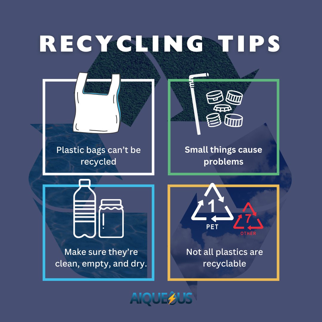 It's National Recycling Day! Recycling is important for the environment, economy, and cleaner communities! Check out our tips:
1. Plastic Bags Can't Be Recycled
2. Small Things Cause Problems
3. Remember Clean, Empty and Dry
4. Not All Plastics are the Same
#AmericaRecyclesDay