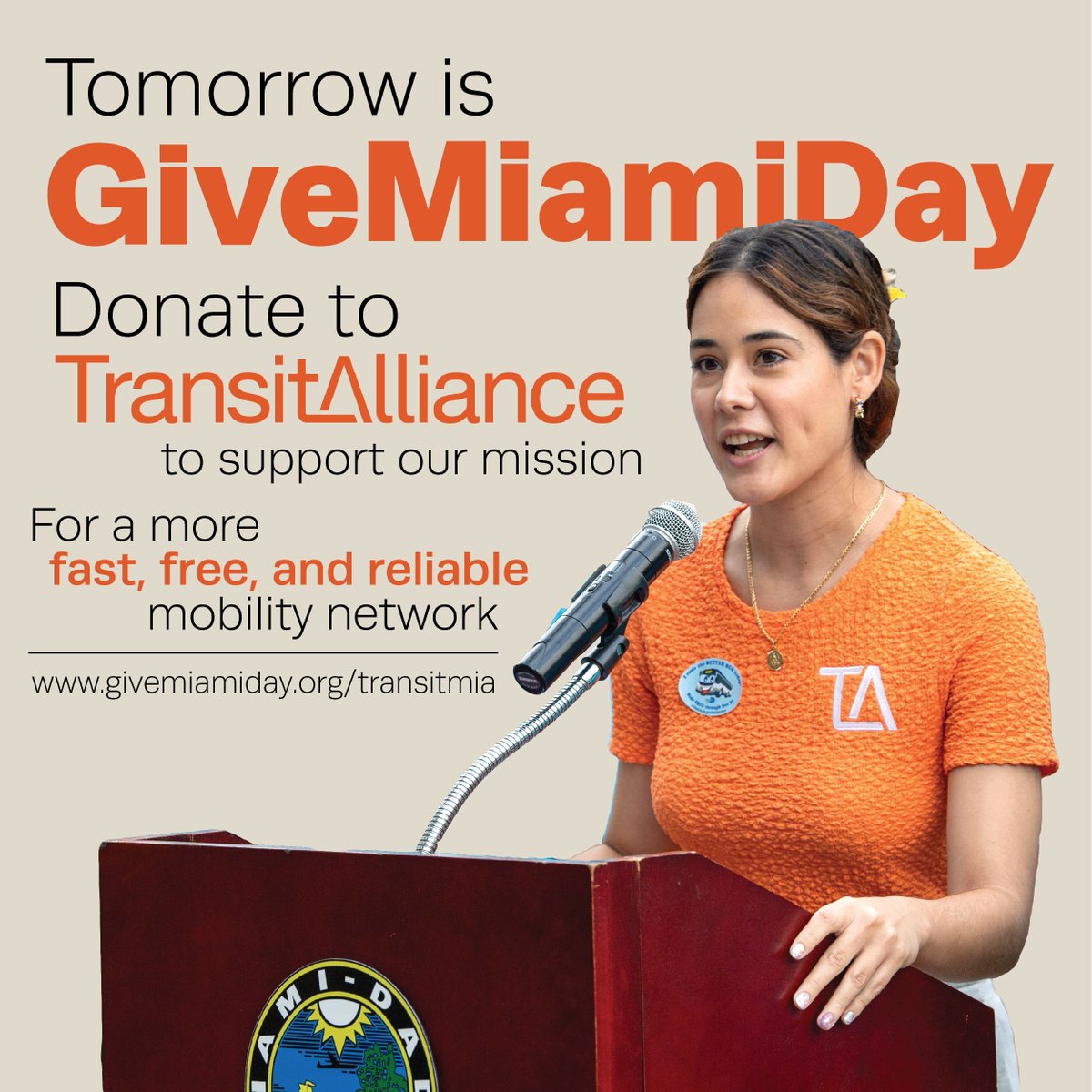 TransitMIA's tweet photo. 🚨 Tomorrow is #GiveMiamiDay 🚨  Our organization advocates for a more fast, free, and reliable mobility network by engaging the community, local leaders, and elected officials. Support us by donating today using the #LinkinBio https://t.co/pKXolAGJ0P