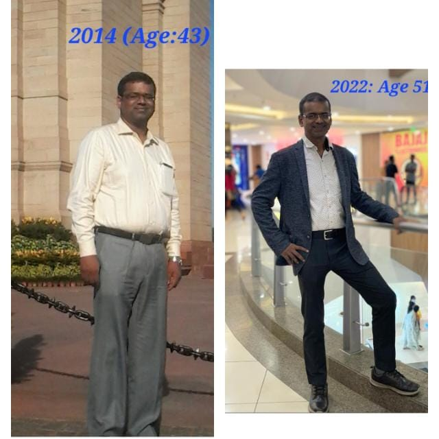 hyderabaddoctor's tweet photo. 3rd year runniversary

A brief about my three years of running journey

When I decided to start running in November 2020, I was the most unlikely to be a runner: 
🔴Was nearing 50 (aged 49),
🔴Weighed about 100 Kg
🔴Suffered from pain due to ankylosing spondylitis,
🔴Hard pressed for time due to work commitments,
🔴No prior experience of sports or running.

However, I usually do not give up, once I decide. So, I made a plan so that I can achieve my dream of being a runner. Changes made in my lifestyle:
✅Reduced working hours to 8-9 hours/day,
✅Preponed dinner and sleep time by 2-3 hours,
✅Increased sleep duration from 5 to 7+ hours,
✅Started waking up at 5 AM instead of 7 AM,
✅Stopped soft drinks, sweets & reduced carbs,
✅Preferred outdoor running in mornings,
✅Started strength training (since Dec 2022).

Running milestones
1⃣Consistent running- showed up almost daily,
2⃣Ran > 14,000 Km in three years,
3⃣807 runs of 10 k or more (Best 10k timing: 43 min),
4⃣132 runs of 21.1 km or more (Best HM: 1 hr 53 min),
5⃣Finished Ladakh half marathon in 2 hr 24 min,
6⃣Ran 32 runs of 21.1 km or more in 32 consecutive days (30th Sep to 31st Oct 2021),
7⃣All timed HM in 2023 (total 6) were sub-2 hours.

What did I gain by running over the past three years?
✅Weight loss of about 28 Kg,
✅ Significant reduction in abdominal obesity,
✅Resting heart rate⬇️to 45 bpm (from 72 bpm),
✅HDL⬆️, LDL⬇️ , TG⬇️, Cholesterol⬇️,
✅Average HR during running ⬇️ to 125 bpm,
✅VO2 max ⬆️ from 35 to 51,
✅Self-confidence and energy levels ⬆️

My message to those who are new to running or want to take up running:
1. Running is a healthy habit,
2. One can start running at any age,
3. Consistency and discipline are sure-shot recipes to success. 

(Disclaimer: I have shared my personal journey here. Individual persons should consult their physician, nutritionist and fitness trainers before taking up running and/or modifying their diets).