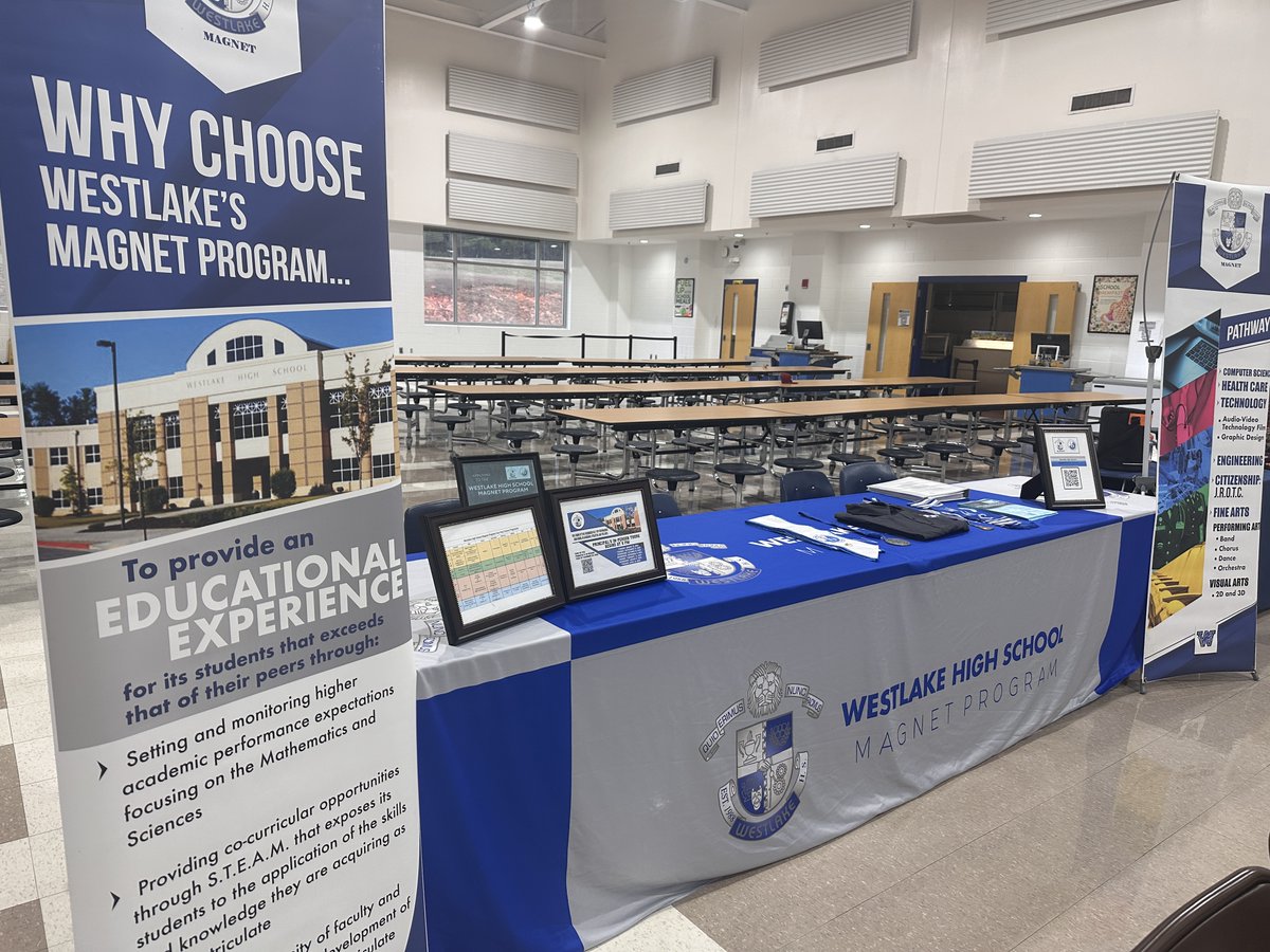 Thank You <a href="/WoodlandVoice1/">Woodland Middle School</a>  for the opportunity to speak with your families at this year's High School Transition Night.  #WestlakeMagnet #JointhePRIDE #OneWestlake