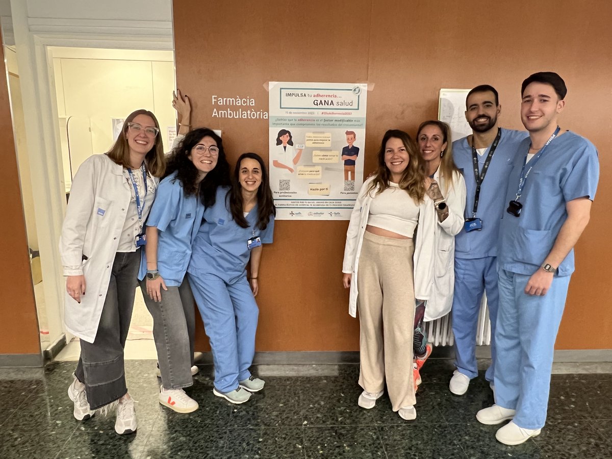 El Servei de #Farmàcia de l'<a href="/hospitaldelmar/">Hospital del Mar</a> també suma pel #DiaAdherencia2023 

Impulsa la teva adherència, guanya salut

L'#adherència és el factor modificable més important que compromet els resultats del tractament