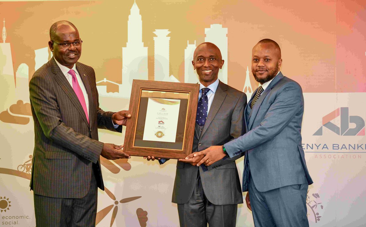 KeEquityBank's tweet photo. In addition to the 2 categories, Equity also took the 1st runners-up place in 2 award categories, namely, ‘Overall Winner’ and ‘Best Client Case Study- Commercial’ #EquitySupportingMSMEs #SustainableFinance #MSMEFinancing #Innovation #CatalystAwards https://t.co/DgC971rZDi